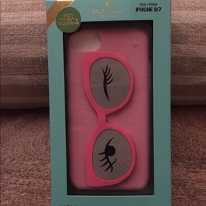 KATE SPADE PINK SILICONE IPHONE CASE 8/7
